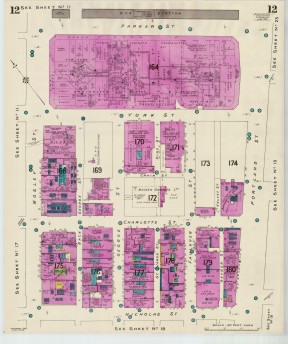 Goad Old Street Map 12 Manchester I Resurveyed & Reissued June 1962