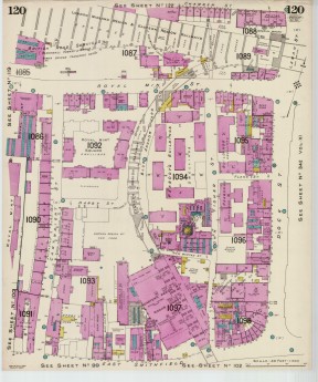 Goad Old Street Map 120 London V Resurveyed & Reissue May 1954