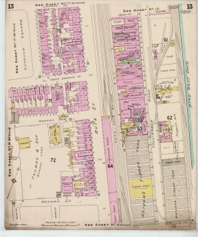 Goad Old Street Map 13 Cardiff August 1909