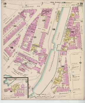 Goad Old Street Map 14 Cardiff August 1909