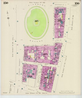 Goad Old Street Map 150 London Vi Resurveyed & Reissued Aug 1930