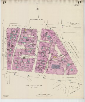 Goad Old Street Map 17 London I Resurveyed & Reissued Nov 1942