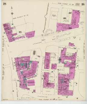 Goad Old Street Map 18 London I Resurveyed & Reissued Nov 1960