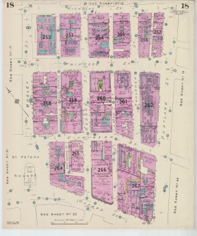 Goad Old Street Map 18 Manchester I Resurveyed & Reissued Jan 1941