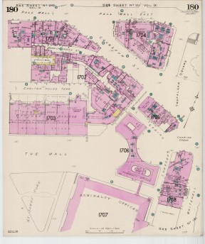 Goad Old Street Map 180 London  Viii Resurveyed & Reissued Oct 1948