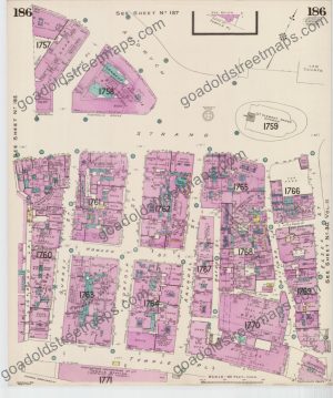 Goad Old Street Map 186 London Viii Resurveyed & Reissued Sept 1954 (preview)