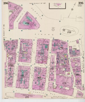 Goad Old Street Map 186 London Viii Resurveyed & Reissued Sept 1954