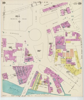 Goad Old Street Map 19 Leeds I Resurveyed & Reissued June 1954