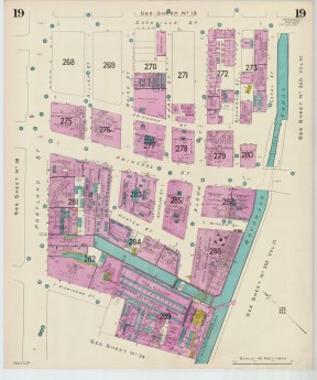 Goad Old Street Map 19 Manchester I Resurveyed & Reissued Jan 1955