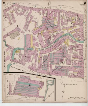 Goad Old Street Map 2 Coventry July 1897