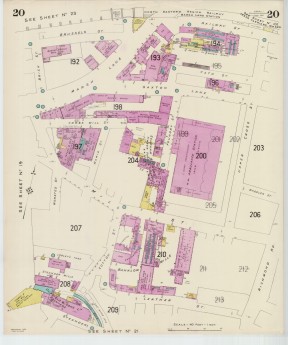 Goad Old Street Map 20 Leeds I Resurveyed & Reissued June 1954