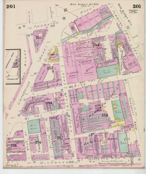 Goad Old Street Map 201 Bradford Ii Yorks May 1929