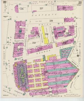 Goad Old Street Map 22 Leeds I Resurveyed & Reissued Feb 1948