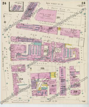 Goad Old Street Map 24 Leeds I Resurveyed & Reissued Feb 1939 (preview)