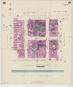 Goad Old Street Map 28 London Ii Resurveyed & Reissued Jan 1946