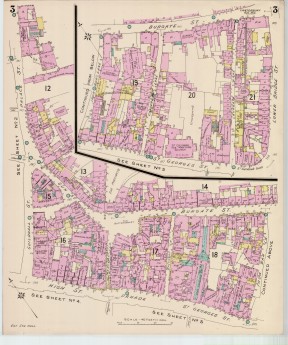 Goad Old Street Map 3 Canterbury Aug 1912