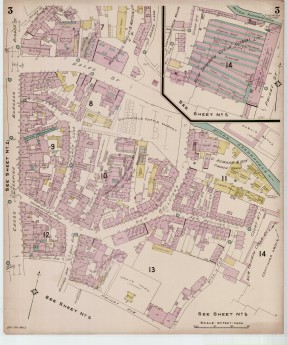 Goad Old Street Map 3 Coventry July 1897