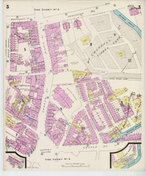 Goad Old Street Map 3 Dover March 1905