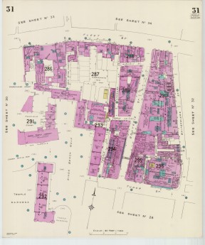 Goad Old Street Map 31 London Ii Resurveyed & Reissued February 1954