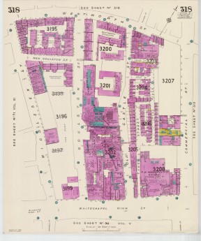 Goad Old Street Map 318 London Xi Resurveyed & Reissued July 1962