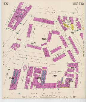 Goad Old Street Map 332 London Xi Resurveyed & Reissued August 1959