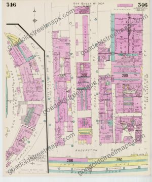 Goad Old Street Map 346 Glasgow Iii Resurveyed And Reissued Aug 1943 (preview)