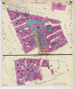 Goad Old Street Map 39 London Ii Resurveyed & Reissued Feb 1960