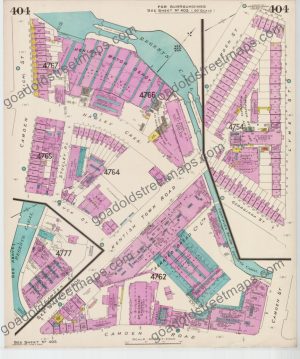 Goad Old Street Map 404 London Xii Resurveyed & Reissued Dec 1957 (preview)