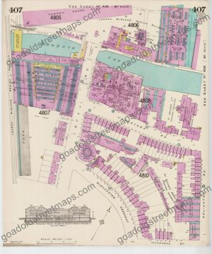 Goad Old Street Map 407 London Xii Resurveyed & Reissued August 1954 (preview)