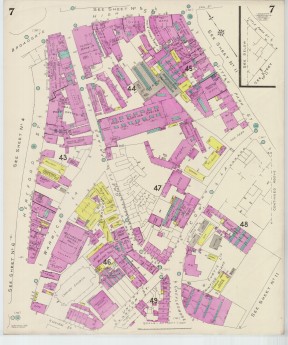 Goad Old Street Map 7 Coventry Resurveyed & Reissued July 1950