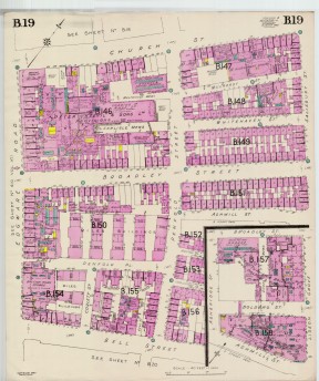 Goad Old Street Map B19 London B Resurveyed & Reissued August 1949