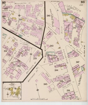 Goad Old Street Map B5 Batley Sept 1893